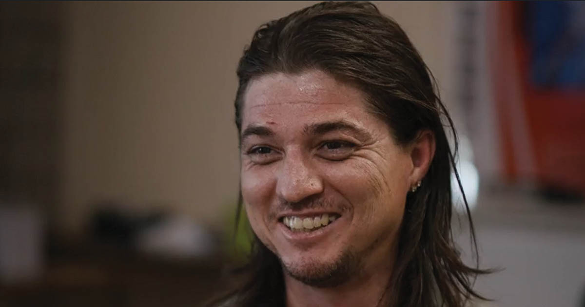 Man smiling