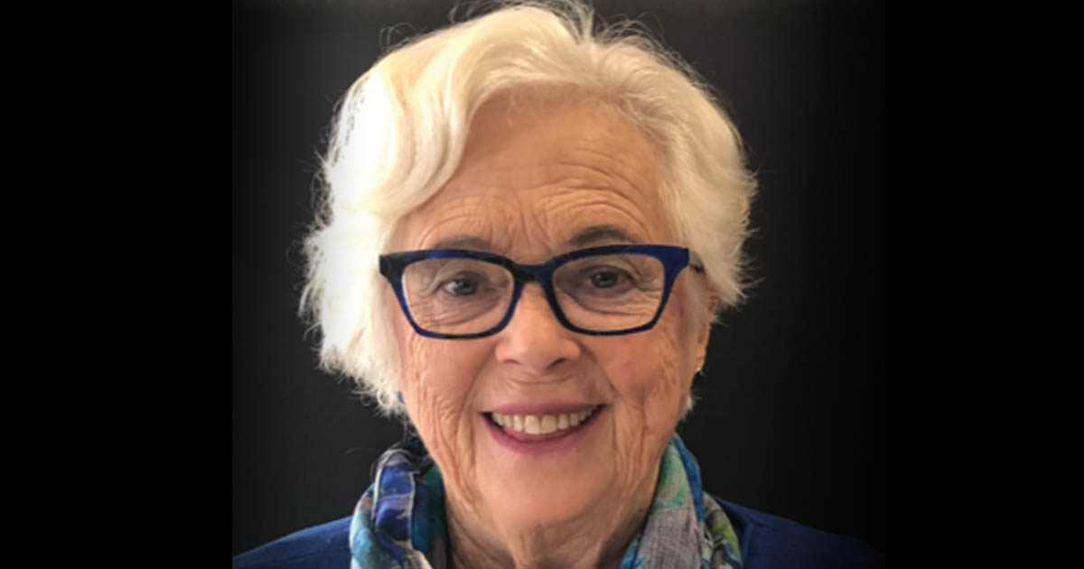 Mature woman looking happy