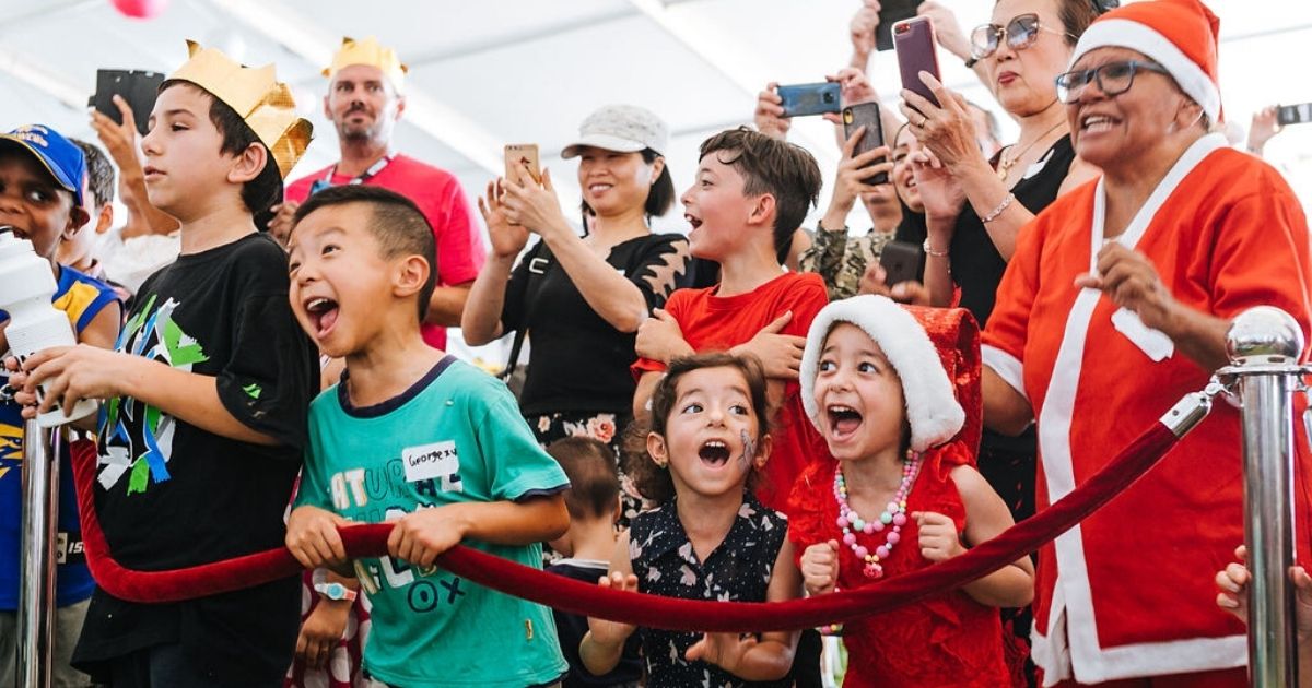 Children excited at the CLIPS event.