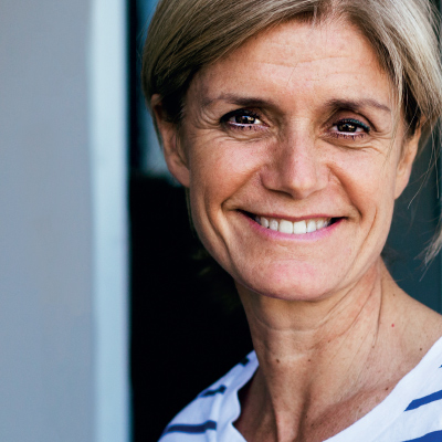 Woman smiling