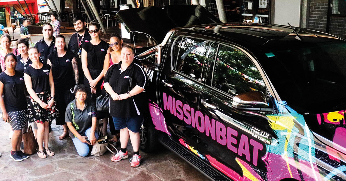Missionbeat NT team and car